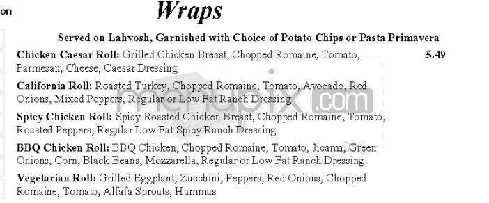 California Crisp - Los Angeles, CA menu_pic