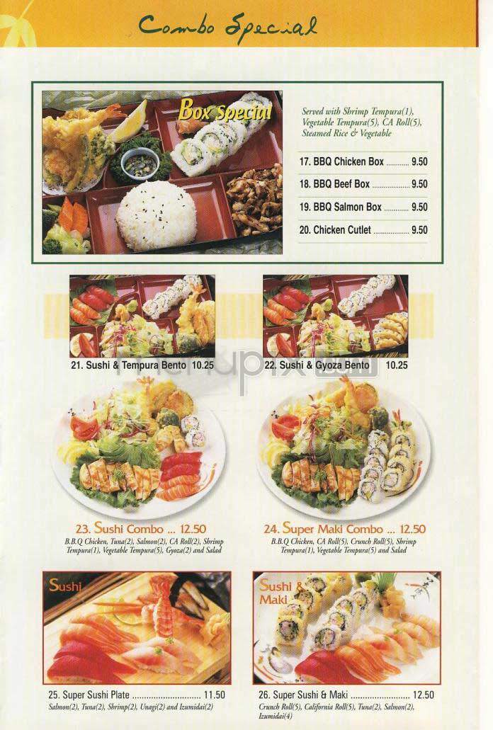 California Sushi & Teriyaki - Los Angeles, CA menu_pic