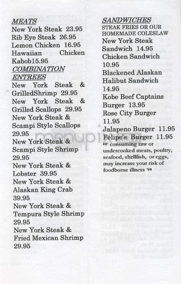 Cameron's Seafood Market - Pasadena, CA menu_pic