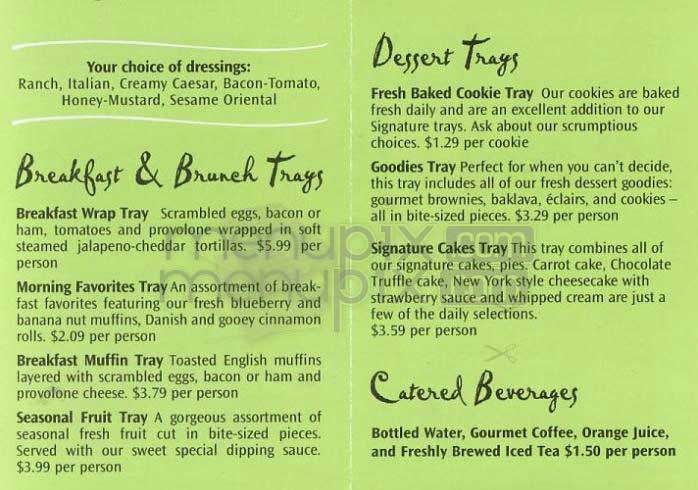 Camille's - Los Angeles, CA menu_pic