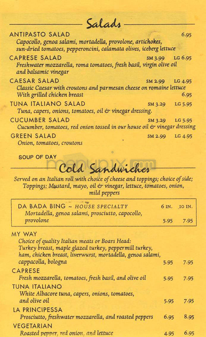 Campanelli's Deli - Manhattan Beach, CA menu_pic