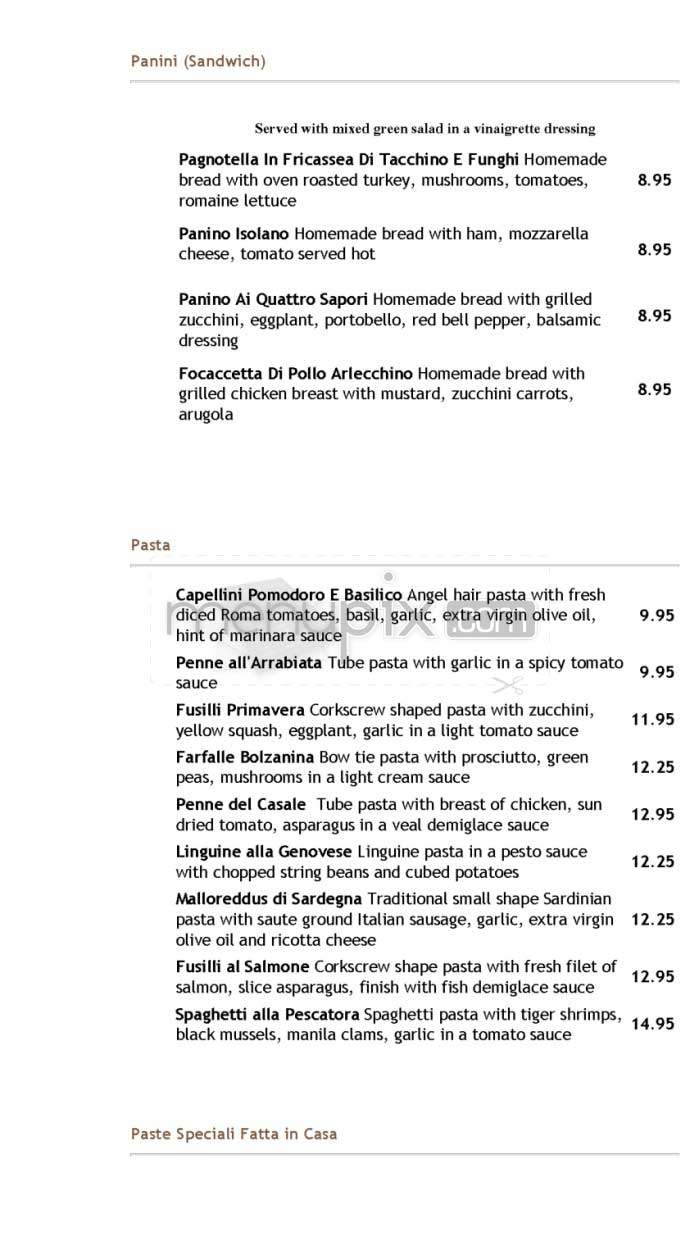 Campagnola - Los Angeles, CA menu_pic