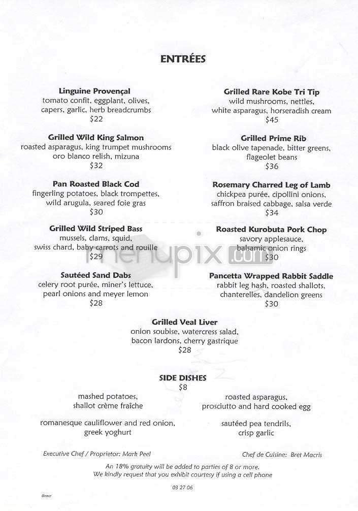 Campanile - Los Angeles, CA menu_pic