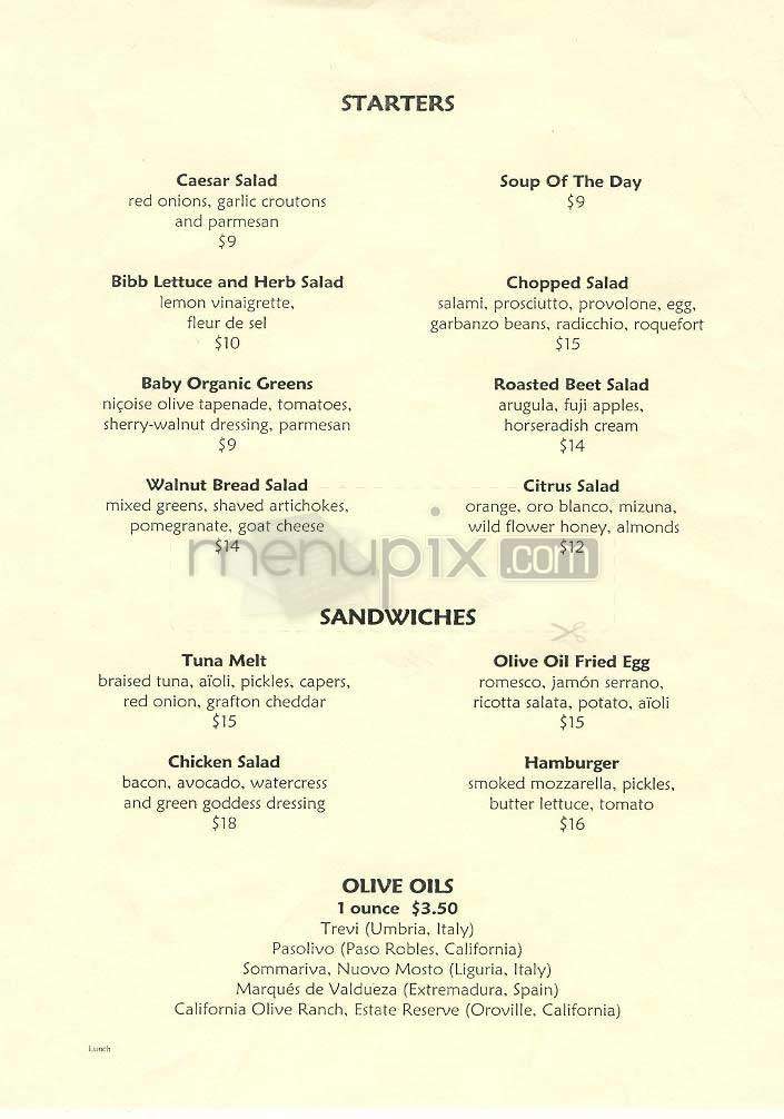 Campanile - Los Angeles, CA menu_pic