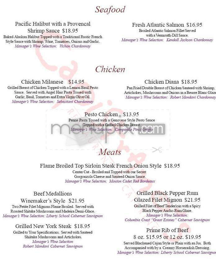 Capistrano's - Arcadia, CA menu_pic