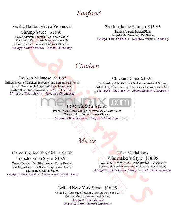 Capistrano's - Arcadia, CA menu_pic
