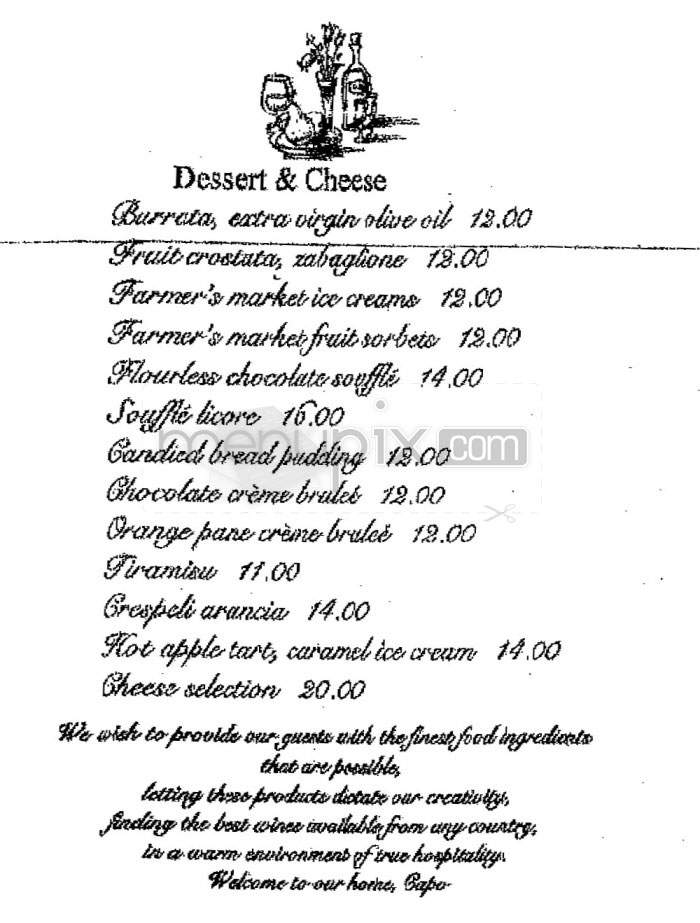 Capo - Santa Monica, CA menu_pic