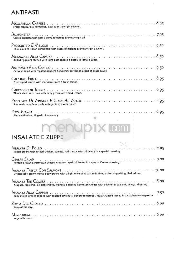 Capperi Ristorante - Los Angeles, CA menu_pic