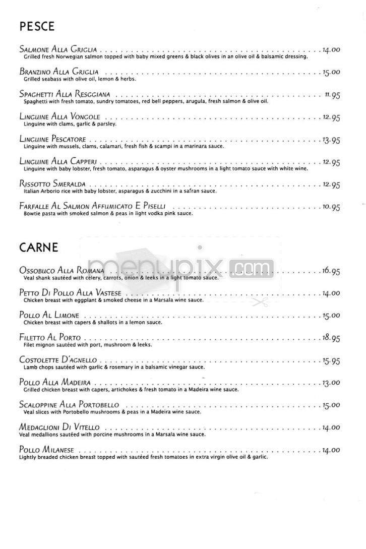 Capperi Ristorante - Los Angeles, CA menu_pic