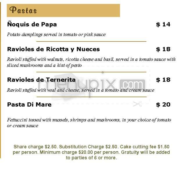 Carlitos Gardel - West Hollywood, CA menu_pic