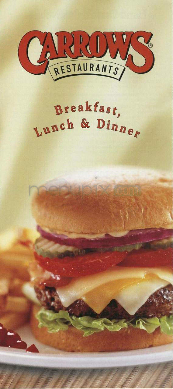 Carrows - Tarzana, CA menu_pic