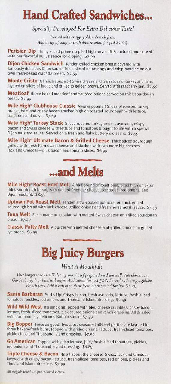 Carrows - Tarzana, CA menu_pic