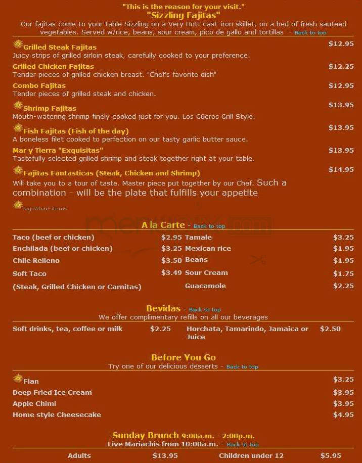 Castaneda Grill - Pasadena, CA menu_pic
