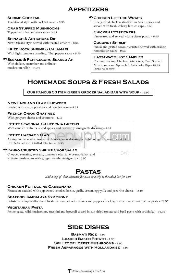 Castaway - Burbank, CA menu_pic