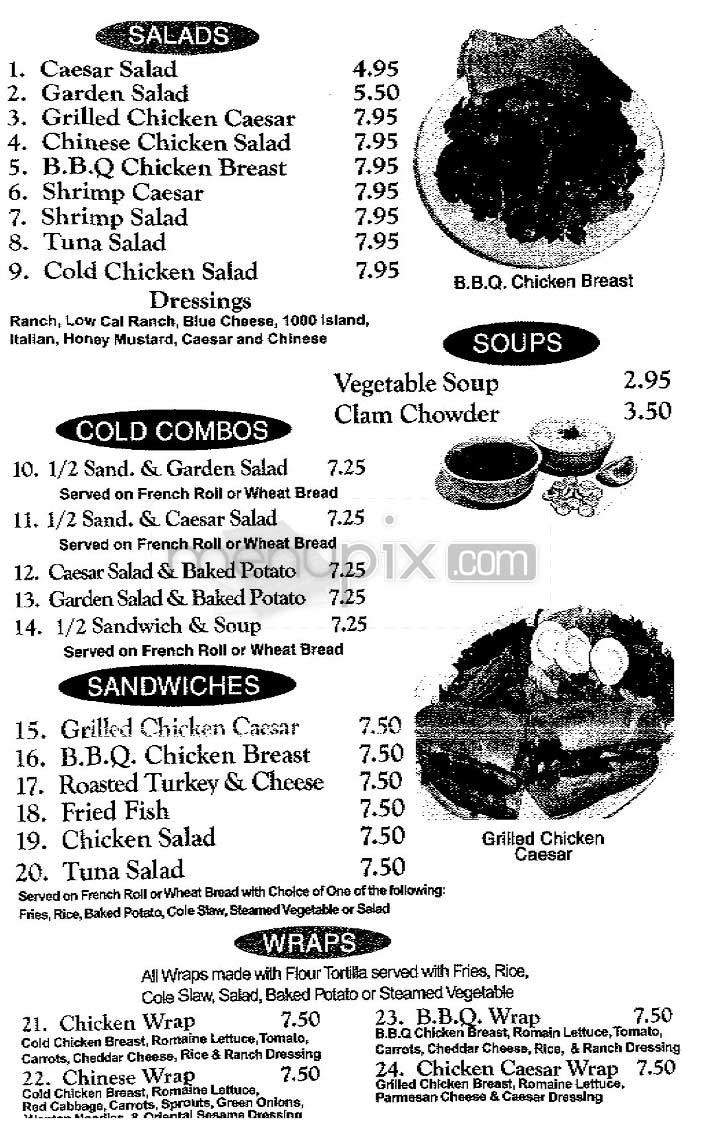 Catch 21 Grill - Encino, CA menu_pic