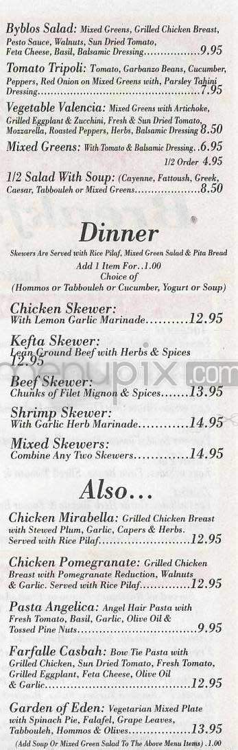 Cayenne - Los Angeles, CA menu_pic