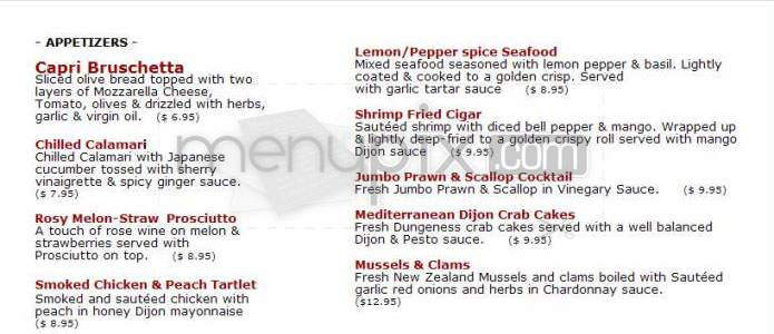 Cafe Variety - Pasadena, CA menu_pic