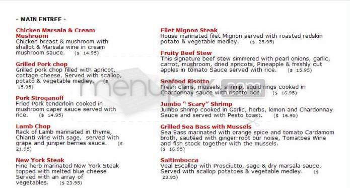Cafe Variety - Pasadena, CA menu_pic
