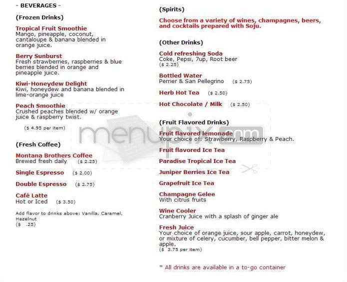 Cafe Variety - Pasadena, CA menu_pic