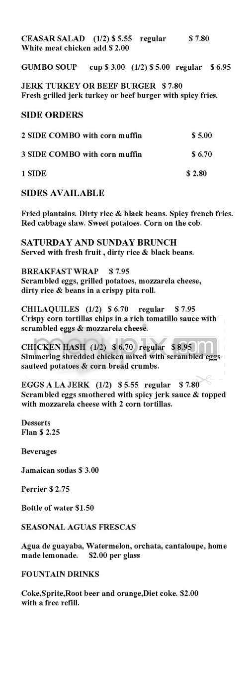 Cha Cha Chicken - Santa Monica, CA menu_pic
