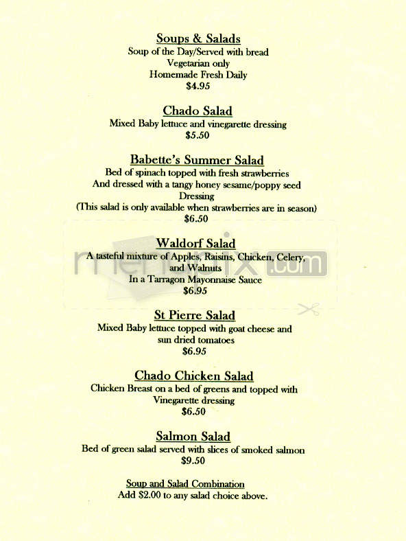 Chado Tea Room - Pasadena, CA menu_pic