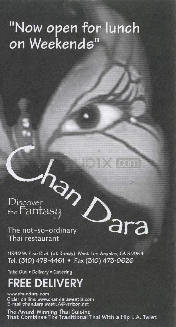 Chan Dara - Los Angeles, CA menu_pic