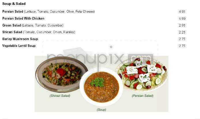 Charlie Kabob - Los Angeles, CA menu_pic