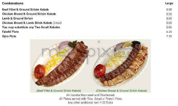 Charlie Kabob - Los Angeles, CA menu_pic