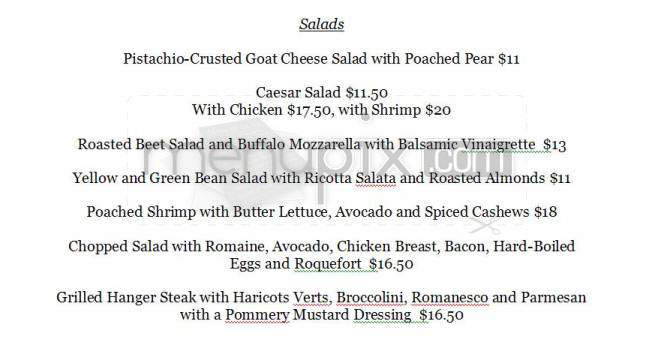 Bar Marmont (Chateau Marmont) - West Hollywood, CA menu_pic