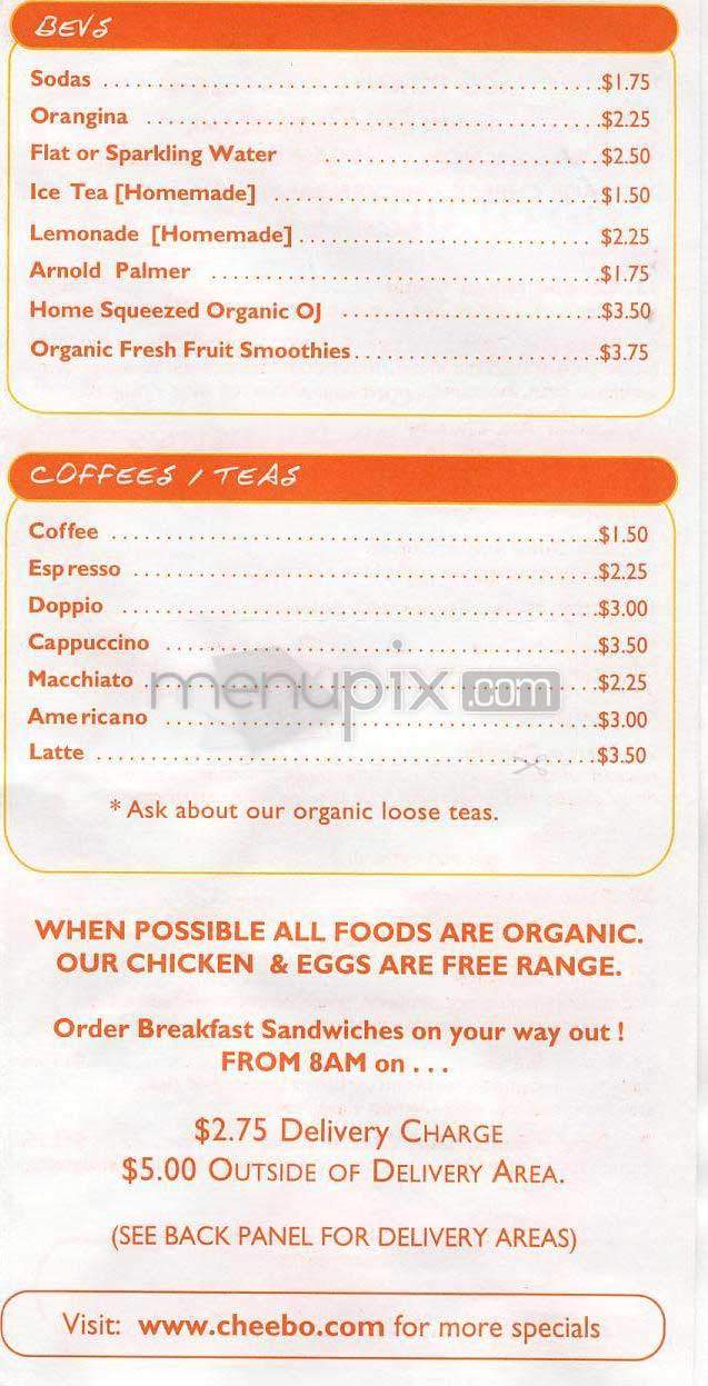 Cheebo - West Hollywood, CA menu_pic