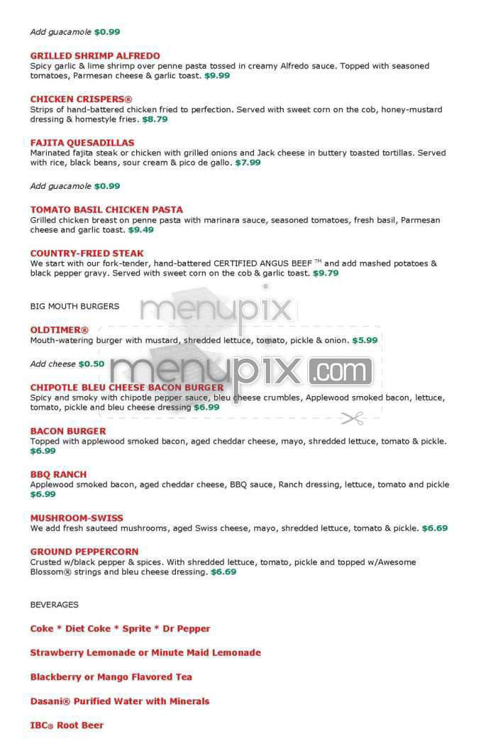 Chili's Grill & Bar - Canoga Park, CA menu_pic