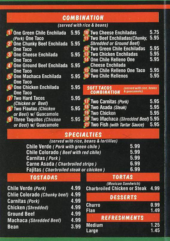 Chile Verde - St. Petersburg, FL menu_pic