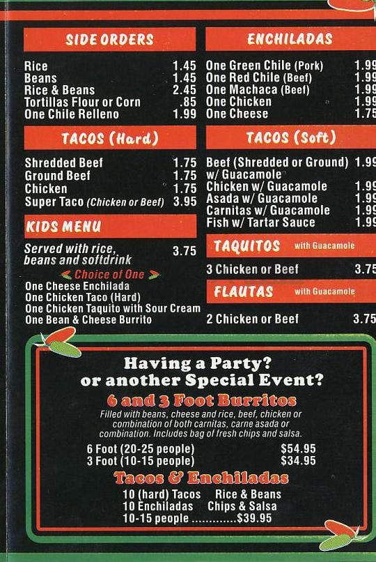 Chile Verde - St. Petersburg, FL menu_pic
