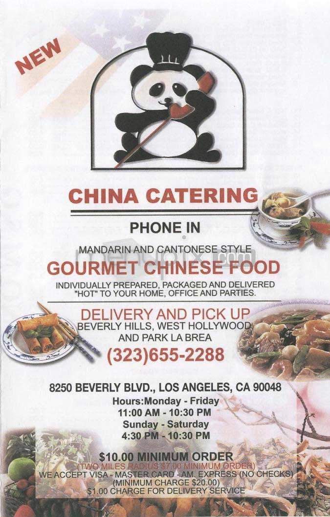 China Catering - Los Angeles, CA menu_pic