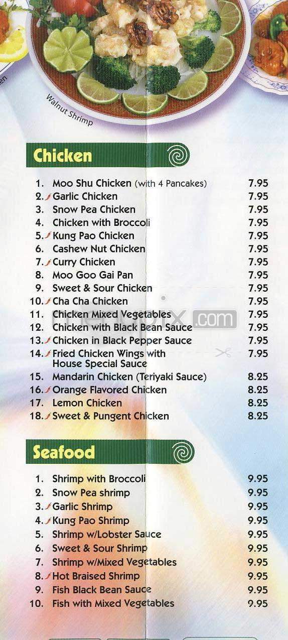 China Chef Restaurant - Los Angeles, CA menu_pic