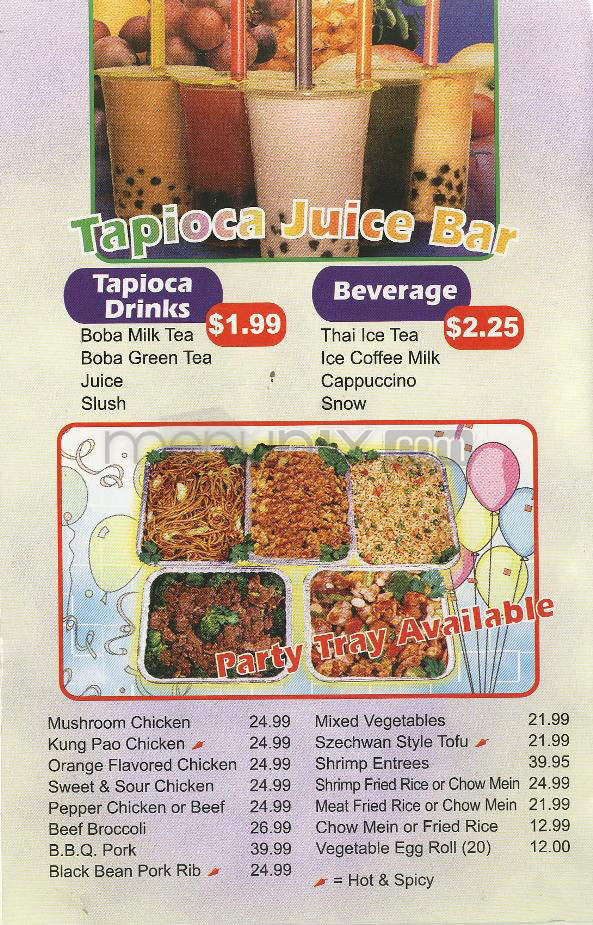 China Town Express - Pasadena, CA menu_pic