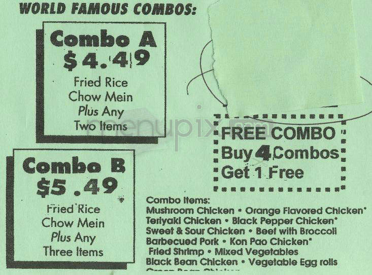 Chinatown Express - Los Angeles, CA menu_pic