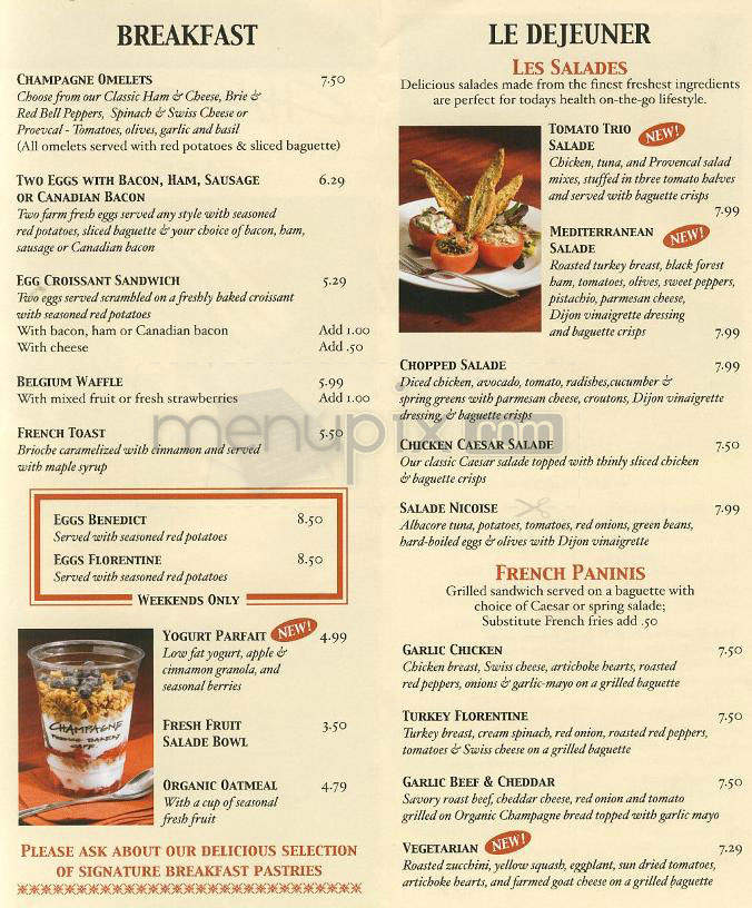 Champagne - Los Angeles, CA menu_pic