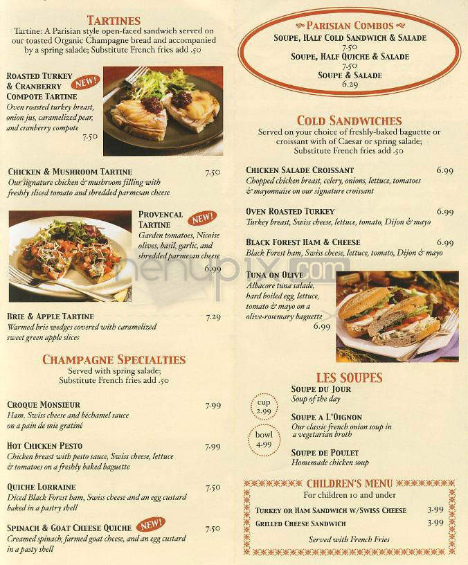 Champagne - Los Angeles, CA menu_pic