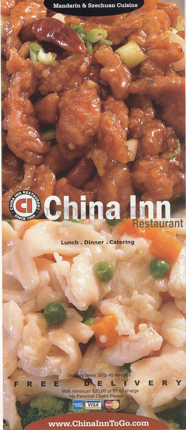 China Inn - Glendale, CA menu_pic