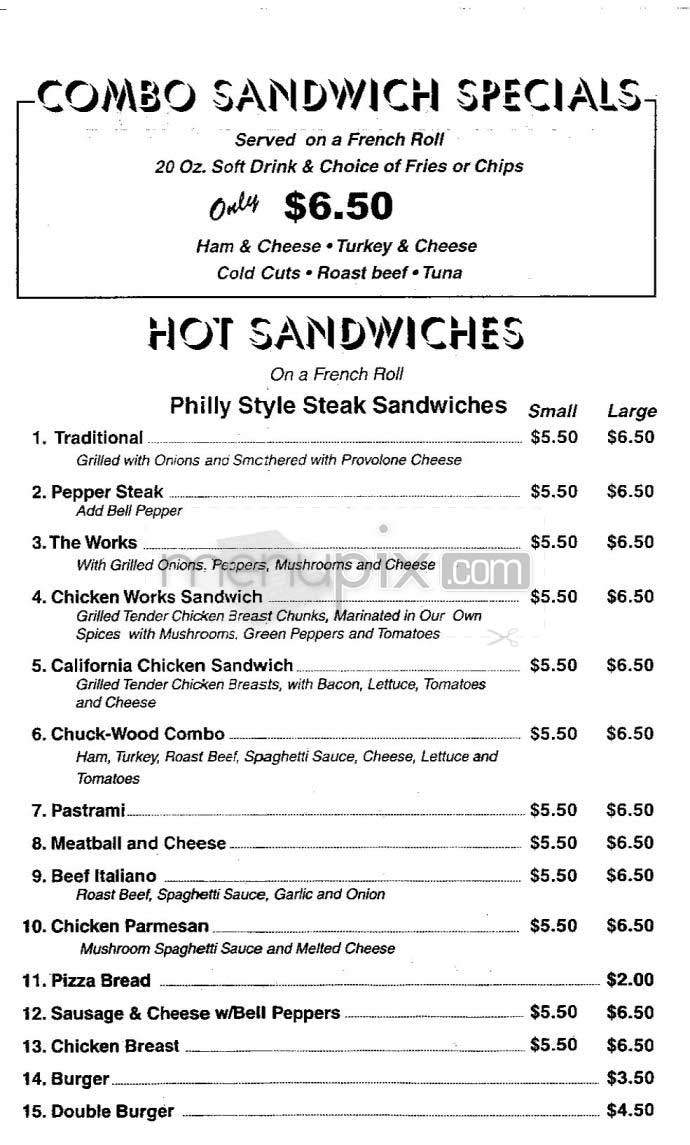 Chuck & Jo's Italian Deli - Tarzana, CA menu_pic