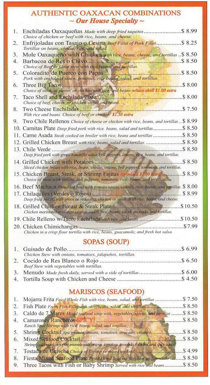 Chulada Grill - Los Angeles, CA menu_pic