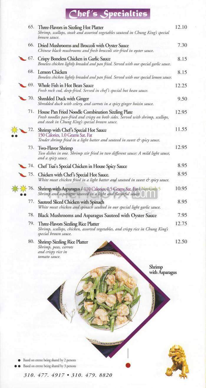 Chung King - Los Angeles, CA menu_pic