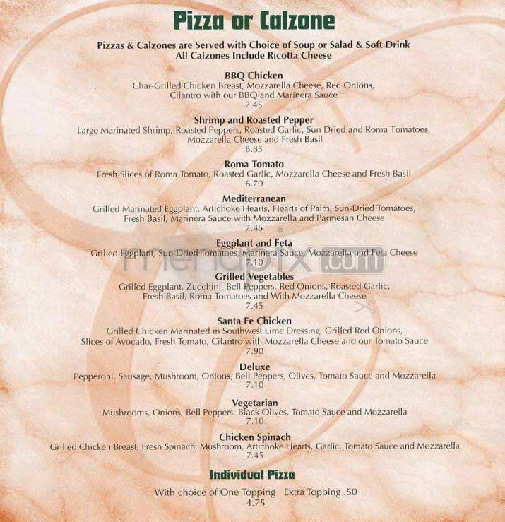 Ciccero's - Los Angeles, CA menu_pic