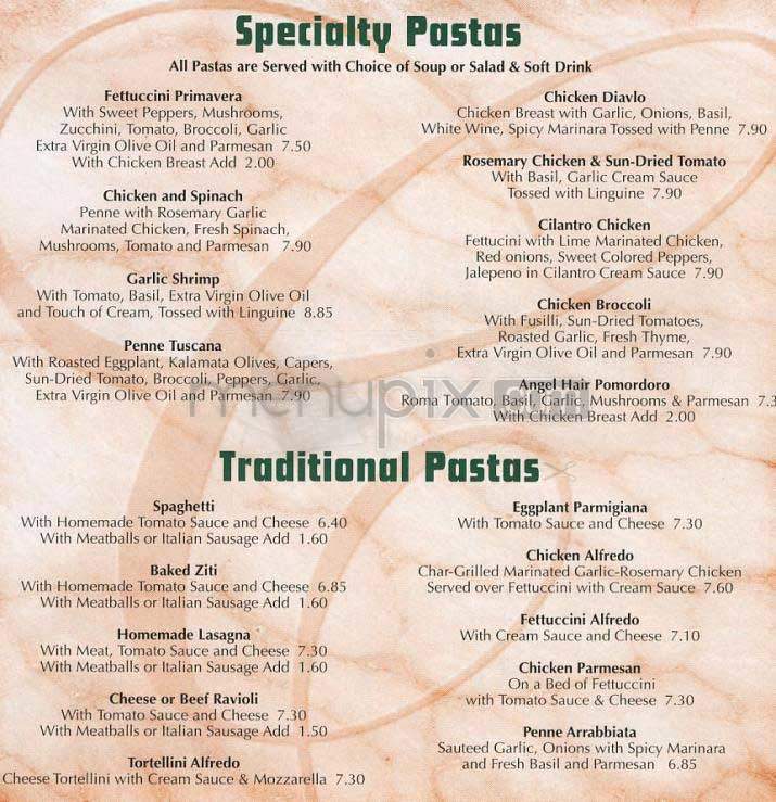 Ciccero's - Los Angeles, CA menu_pic