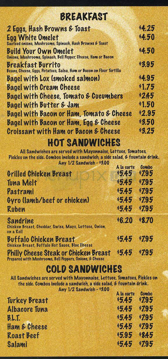 Cinema Cafe & Deli - Toluca Lake, CA menu_pic