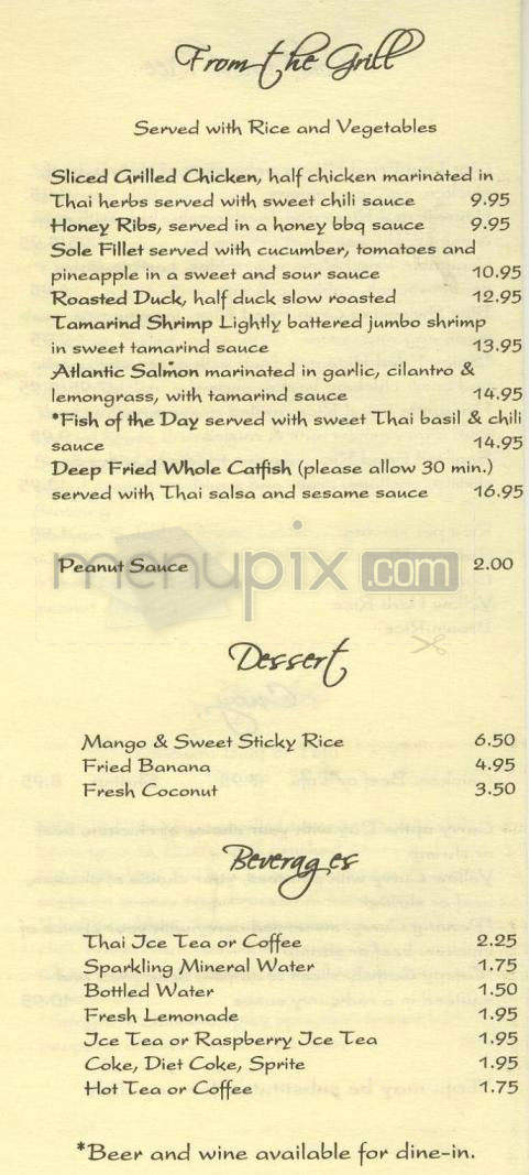 City Thai - Pasadena, CA menu_pic