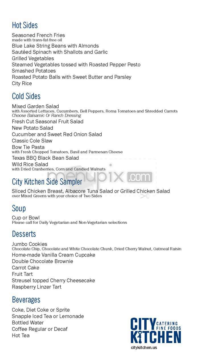 City Kitchen - Los Angeles, CA menu_pic