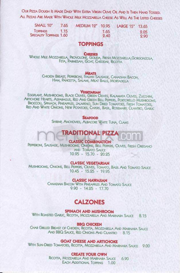 Classic Pizza - Santa Monica, CA menu_pic