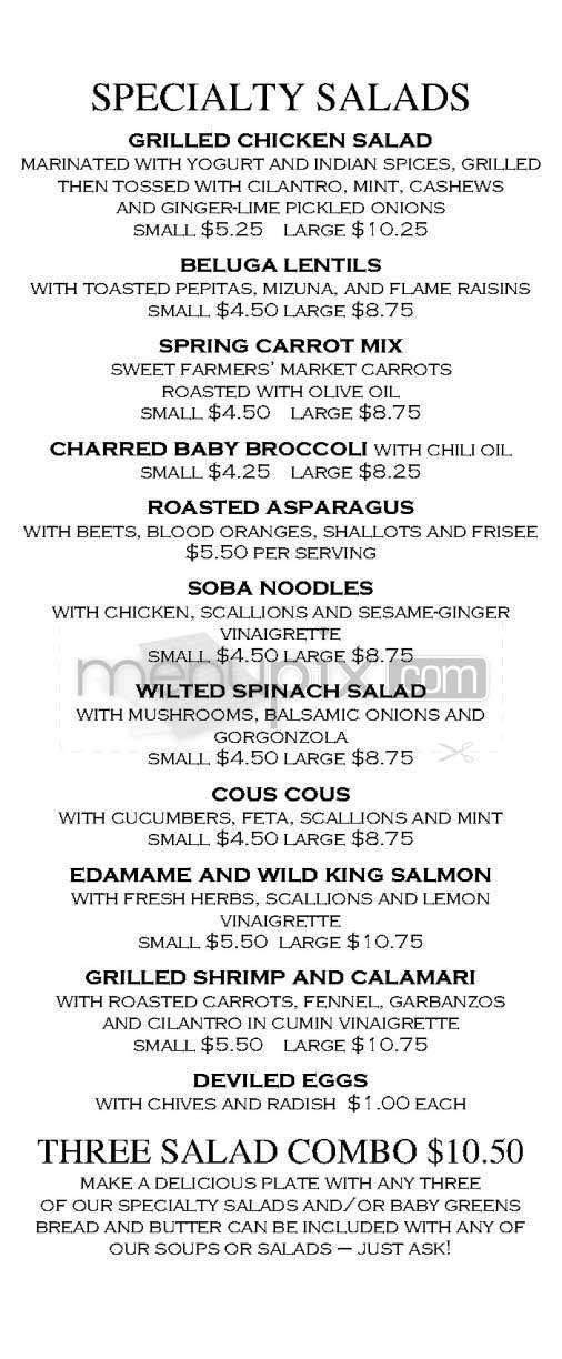 Clementine - Los Angeles, CA menu_pic